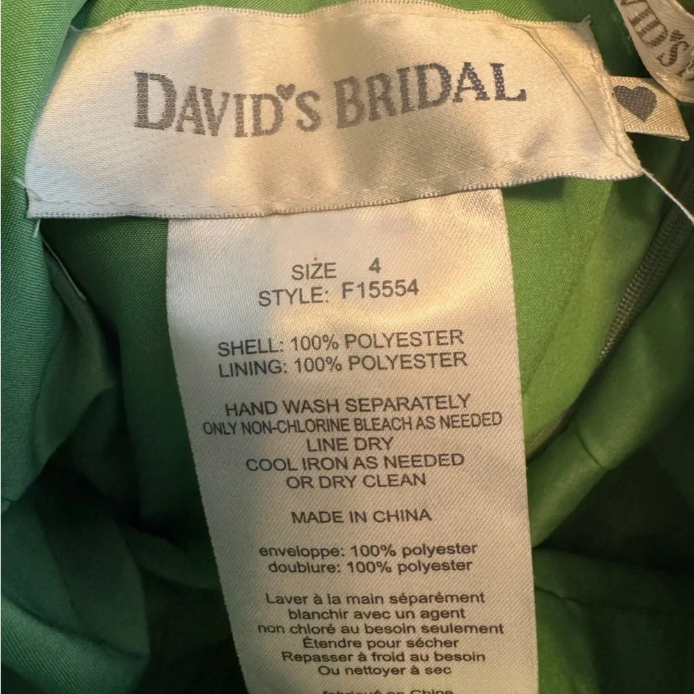 David's Bridal Strapless Bridesmaid Dress / Size 4 - Picture 11 of 13